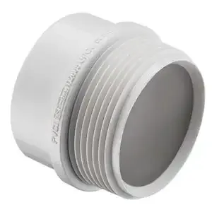 SPEARS VALVES P103-020 Drain Waste Vent Male Trap Adapter, Spigot x Slip, 2 Size, PVC | BU7ZNG