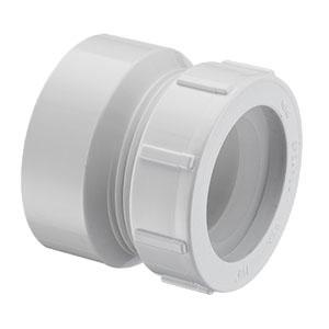 SPEARS VALVES P104P-015 Drain Waste Vent Female Trap Adapter, With Nut, Hub x Slip, 1-1/2 Size, PVC | BU7KFP