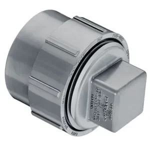 SPEARS VALVES P105X-040C Cleanout Adapter, Spigot x FPT, With Plug, 4 Size, CPVC | AF7PKP 22EX54