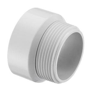 SPEARS VALVES P109-060 Drain Waste Vent Male Adapter, MPT x Hub, 6 Size, PVC | BU7ZKL
