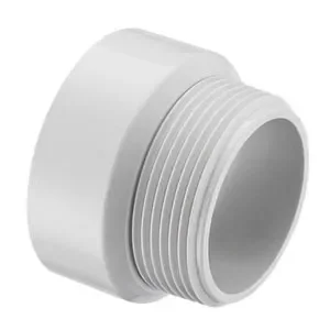 SPEARS VALVES P109-020BC Drain Waste Vent Male Adapter, MPT x Hub, 2 Size, PVC | BU7ZJY