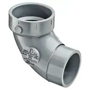 SPEARS VALVES P302-015C 1/4 Bend Street, Spigot x Hub, 1-1/2 Size, CPVC | BU7ZXQ