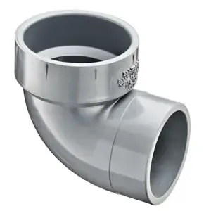 SPEARS VALVES P333-030C Street Vent, Elbow Hub x Spigot, 3 Size, CPVC | BU8ACQ