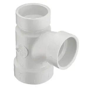 SPEARS VALVES P401-422BC Reducer Sanitary Tee, Hub x Hub x Hub, 4 x 4 x 3 Inch Size, PVC | BU8AEB