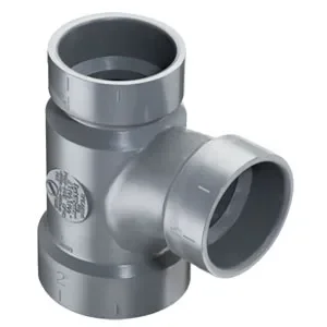 SPEARS VALVES P401-257C Reducer Sanitary Tee, Hub x Hub x Hub, 2 x 1-1/2 x 2 Size, CPVC | BU8ADR