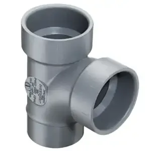 SPEARS VALVES P403-015C Sanitary Tee, Street, Spigot x Hub, 1-1/2 Size, CPVC | BU8AFA