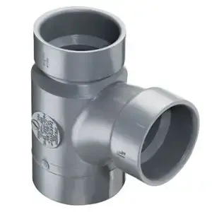 SPEARS VALVES P404-337C Reducer Street Sanitary Tee, Spigot x Hub, 3 x 1-1/2 Size, CPVC | BU8AFN