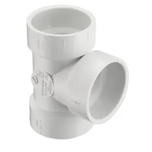 SPEARS VALVES P441-080BC Drain Waste Vent Tee, Hub x Hub x Hub, 8 Size, PVC | BU8AHY