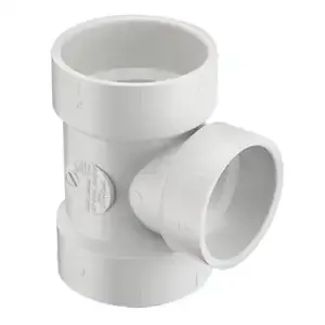 SPEARS VALVES P442-664 Drain Waste Vent Reducer Vent Tee, Hub x Hub x Hub, 12 x 12 x 4 Size, PVC | BU8AJR