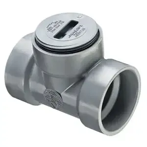 SPEARS VALVES P445X-060C Flush Cleanout Tee, With Plug, Hub x Hub x FPT, 6 Size, CPVC | BU8AQN