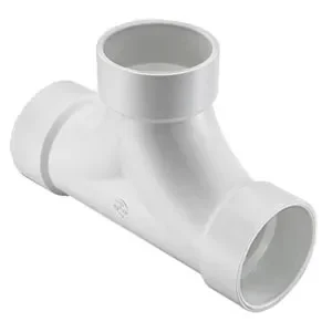 SPEARS VALVES P448-030BC Drain Waste Vent Two Way Cleanout, Hub x Hub x Hub, 3 Size, PVC | BU8AQU