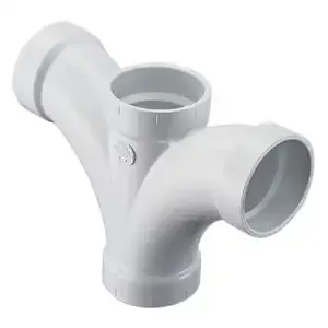 SPEARS VALVES P500-338 Double Fixture Fitting, Hub x Hub x Hub x Hub, 3 x 2 x 3 x 3 Size, PVC | BU8ARR