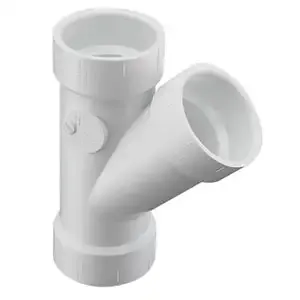 SPEARS VALVES P600-015 Drain Waste Vent Wye, Hub x Hub x Hub, 1-1/2 Size, PVC | BU7HPK