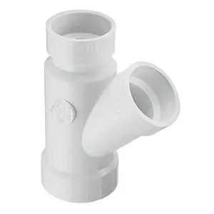 SPEARS VALVES P601-528 Drain Waste Vent Reducer Wye, Hub x Hub x Hub, 6 x 6 x 2 Size, PVC | BU8AWT