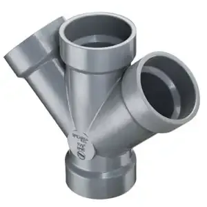 SPEARS VALVES P611-020C Double Wye, All Hub, 2 Size, CPVC | BU8AYG