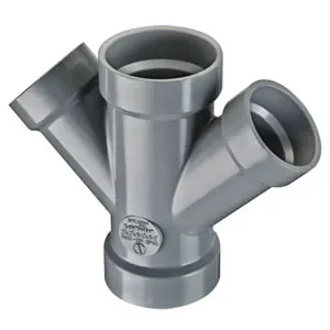 SPEARS VALVES P612-532C Double Reducer Wye, Hub x Hub x Hub x Hub x Hub, 6 x 6 x 4 x 4 Size, CPVC | BU8AZP