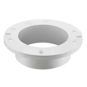 SPEARS VALVES P800G-040 Drain Waste Vent Closet Flange, With Gussets Hub, 4 Size, PVC | BU8BGX