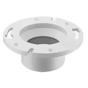 SPEARS VALVES P800S-422 Drain Waste Vent Closet Flange, With Stop Hub, 4 x 3 Size, PVC | BU8BCV