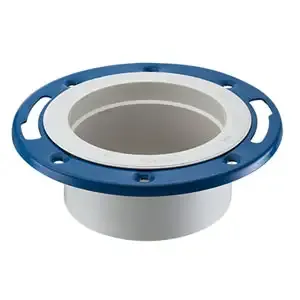 SPEARS VALVES P812-040BC Drain Waste Vent Closet Flange, Spigot With Adjustable Ring, 4 Size, PVC | BU8BDF