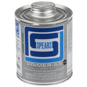 SPEARS VALVES PRIM68C-020 Primer, Clear, Pint | BY3CJG