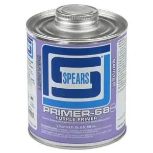 SPEARS VALVES PRIM68P-010 Primer, Purple, 1/2 Pint | BY3NBB