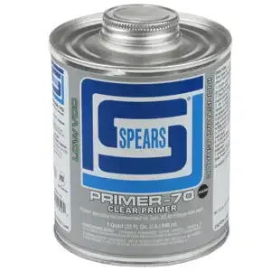 SPEARS VALVES PRIM70C-030 Primer, Clear, Quart | BY3CUB