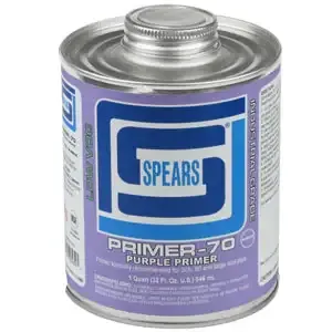 SPEARS VALVES PRIM70P-040 Primer, Purple, Gallon | BY3CWX