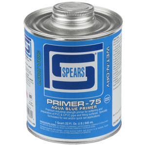 SPEARS VALVES PRIM75B-005 Primer, Aqua Blue, 1/4 Pint | BY3NBF