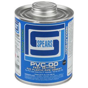 SPEARS VALVES PVC00C-005 PVC-Zement, klar, 1/4 Pint, PVC | BY3NBC