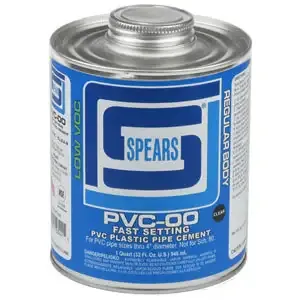 SPEARS VALVES PVC00C-005 PVC Cement, Clear, 1/4 Pint, PVC | BY3NBC