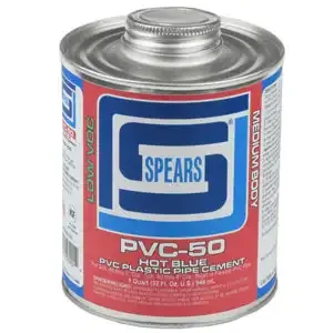 SPEARS VALVES PVC50B-040 PVC Cement, Medium Body, Blue, 1 Gallon, PVC | BY3NDT