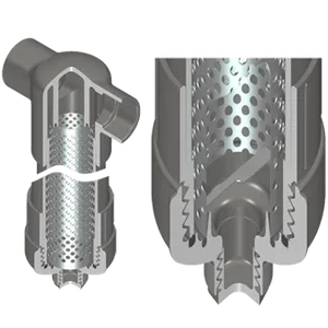 SPEARS VALVES TF3-200 Tee Filter, Industrial, 200 Mesh, SS, FKM, 100 gpm, PVC | BU8CEV