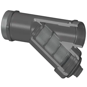 SPEARS VALVES YS21P8-015SR Special Reinforced Wye Strainer, FPT, EPDM, 8 Mesh, 1-1/2 Size, PVC | BU7PCH