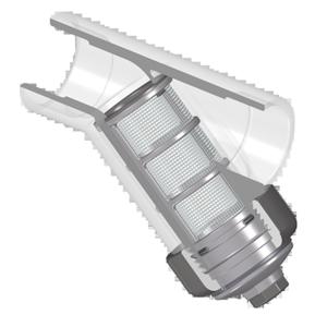 SPEARS VALVES YS22P8-005CL Wye Strainer, Socket, EPDM, 8 Mesh, 1/2 Size, PVC, Clear | BU8DHM