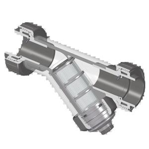 SPEARS VALVES YS2AS8-010CL Wye Strainer, Socket, EPDM, SS, 8 Mesh, 1 Size, PVC, Clear | BU8EDT