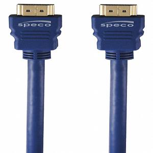 SPECO TECHNOLOGIES HDCL25 HDMI-Kabel, Hochgeschwindigkeit, blau, Länge 25 Fuß, PVC-Mantelmaterial | CH6PNZ 45CP85