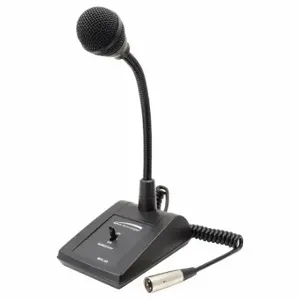 SPECO TECHNOLOGIES MHL5S Tabletop Microphone, Black | CU3YYC 38L970