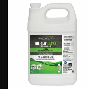 SPECTROLINE SPI-OGG-1G Fluorescent Leak Detection Dye, 1 Gallon, For Oil Based Fluid, Glows Green | CF2DGL 55NH91