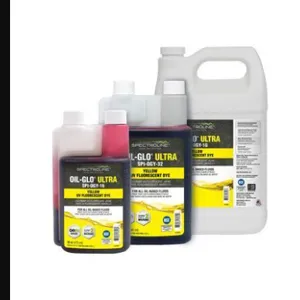 SPECTROLINE SPI-OGY-32 Fluorescent Leak Detection Dye, 32 oz., For Oil Based Fluid, Glows Yellow | CL4QNA