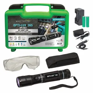 SPECTROLINE SPI-OLX Hydraulic Oil Leak Detection Kit, Uv Led Lamp, Rechargeable Lithium-Ion Battery | CH6RNN 55NJ07