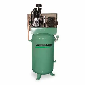 SPEEDAIRE 1WD84 Electric Air Compressor, 7.5 Hp, 2 Stage, Vertical, 80 Gal Tank, 23.1 Cfm, Base Model | CU4EGY