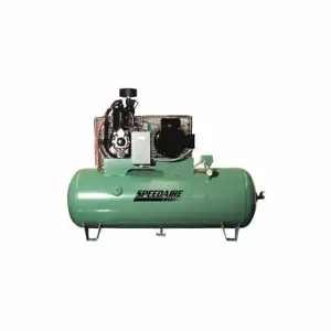 SPEEDAIRE 793HX2 Electric Air Compressor, 5 Hp, 2 Stage, Horizontal, 80 Gal Tank, 16.2 Cfm, 230VAC | CU4EGM