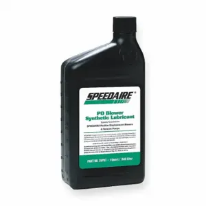 SPEEDAIRE 2EPU8 Vacuum Pump Oil, 1 Qt, Bottle, 220 Iso Viscosity Grade, 126 Viscosity Index, Blue, 12 PK | CU4EHM