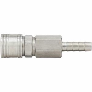 SPEEDAIRE 30E576 Coupler Body Hose Barb 1/4 304 Stainless Steel | AC4LKV