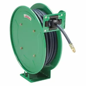 SPEEDAIRE 437J20 Spring Return Hose Reel, 50 Ft, 1/4 Inch Size Mnpt, 300 Psi Max Op Pressure | CU4BFX