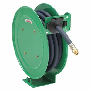 SPEEDAIRE 437J22 Spring Return Hose Reel, 25 Ft, 1/2 Inch Size Mnpt, 300 Psi Max Op Pressure | CU4BFP