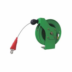 SPEEDAIRE 440G03 Cable Reel, Cable Coated, Spring Return, Powder Coated, Locking, Green | CU4BKK