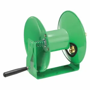 SPEEDAIRE 440G18 Hand Crank Hose Reel, 50 ft, 18 Inch Length x 10 5/8 Inch Width x 11 5/8 Inch H, Nitrile | CU4BXE