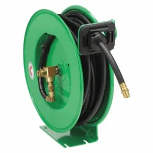 SPEEDAIRE 440G24 Spring Return Hose Reel, 50 Ft, 1/2 Inch Size Mnpt, 300 Psi Max Op Pressure | CU4BGC