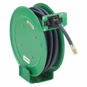 SPEEDAIRE 45UZ33 Spring Return Hose Reel, 50 Ft, 3/8 Inch Size Mnpt, 300 Psi Max Op Pressure | CU4BFY